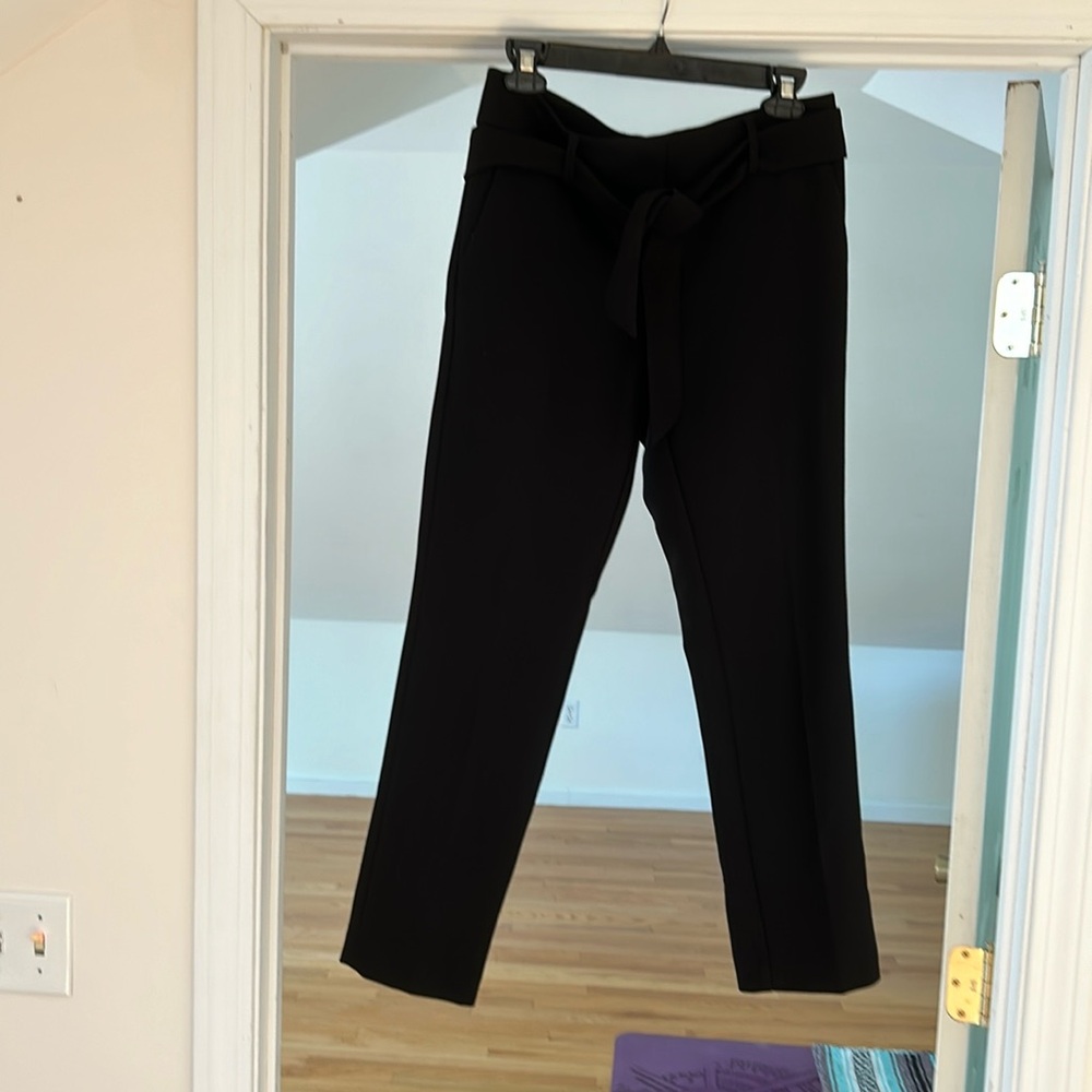 Loft black Marisa pant with detachable belt